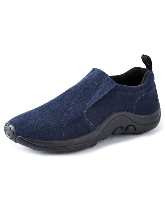 Men's Comfort Fit Suede Slip-Ons at Cotton Traders
