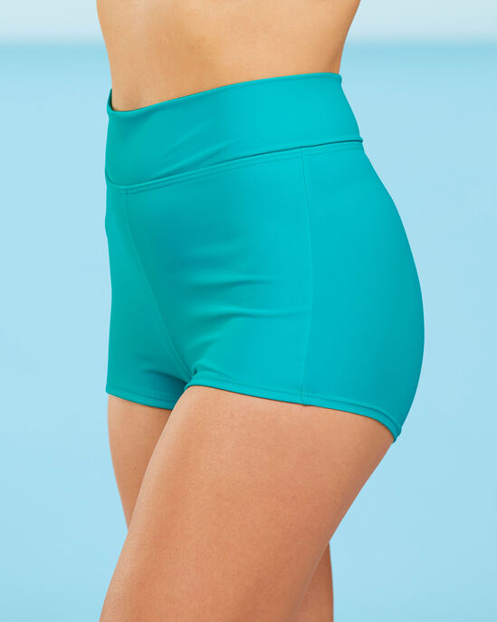 Roll Top Tummy Control Swim Shorts at Cotton Traders